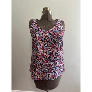 R&W floral print tank shell size M